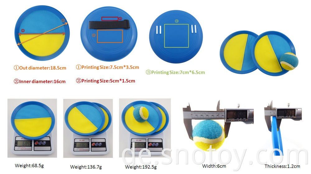 Familienspielzeugfangkugel Plastikmaterial mit klebrigen Fangkugel und Ball